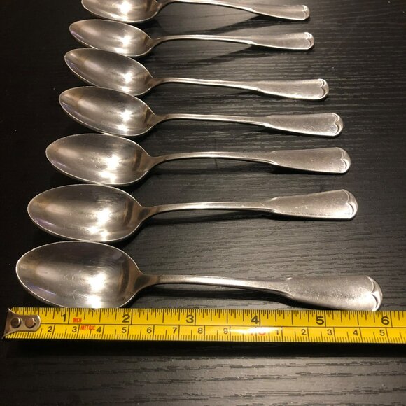 Oneida Stainless Profile Pattern Spoons Set Of 8 6.5" Long Durable & Elegant - Picture 4 of 6